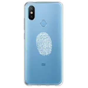 Megafone Finger Print C62-W Cover For Xiaomi Redmi 6 Pro / Mi A2 Lite