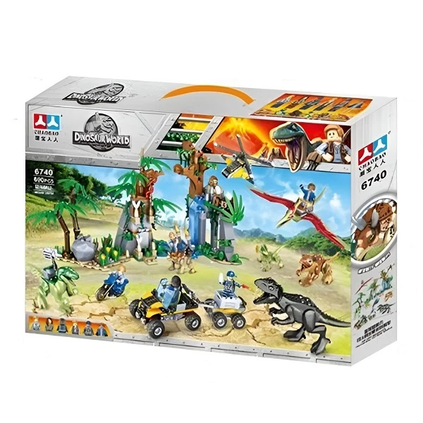 ساختنی 690 تکه طرح دنیای دایناسور مدل CHAOBAO کد 6740
