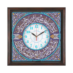 ساعت دیواری مدل برجسته طرح مذهبی و من یتوکل علی الله فهو حسبه کد 60002477