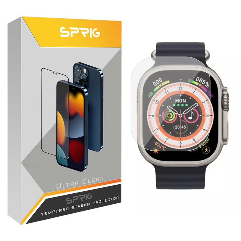محافظ صفحه نمایش شیشه ای اسپریگ مدل SH-SP مناسب برای ساعت هوشمند اولترا X8