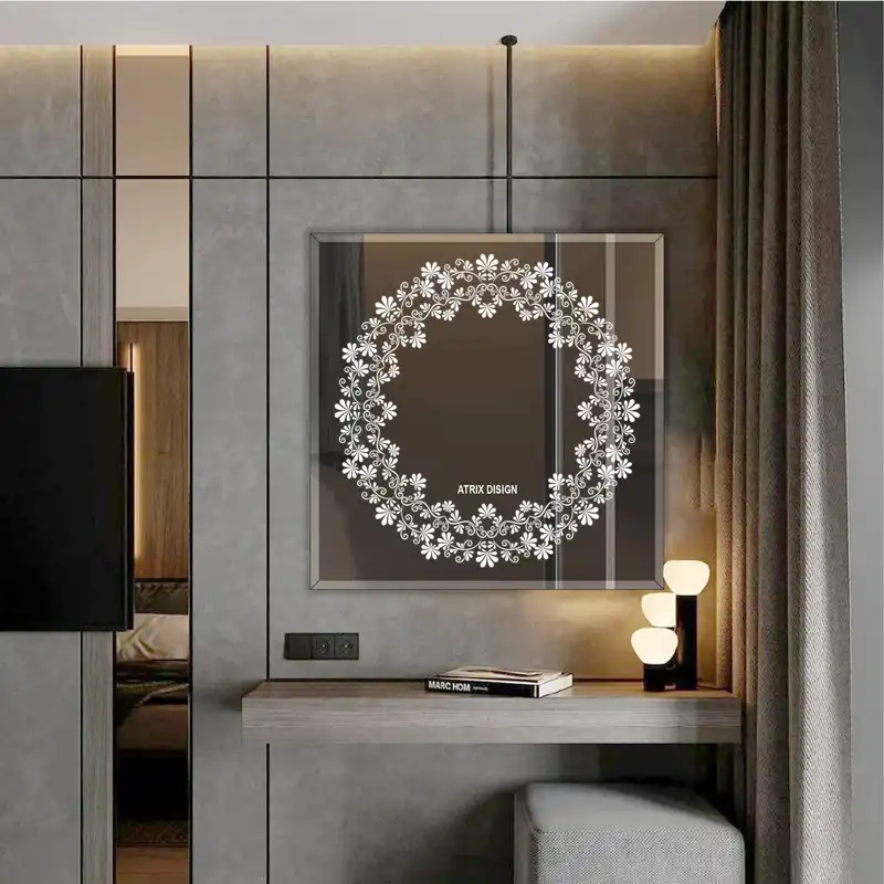 آینه آتریکس  مدل بک لایت کد AM24