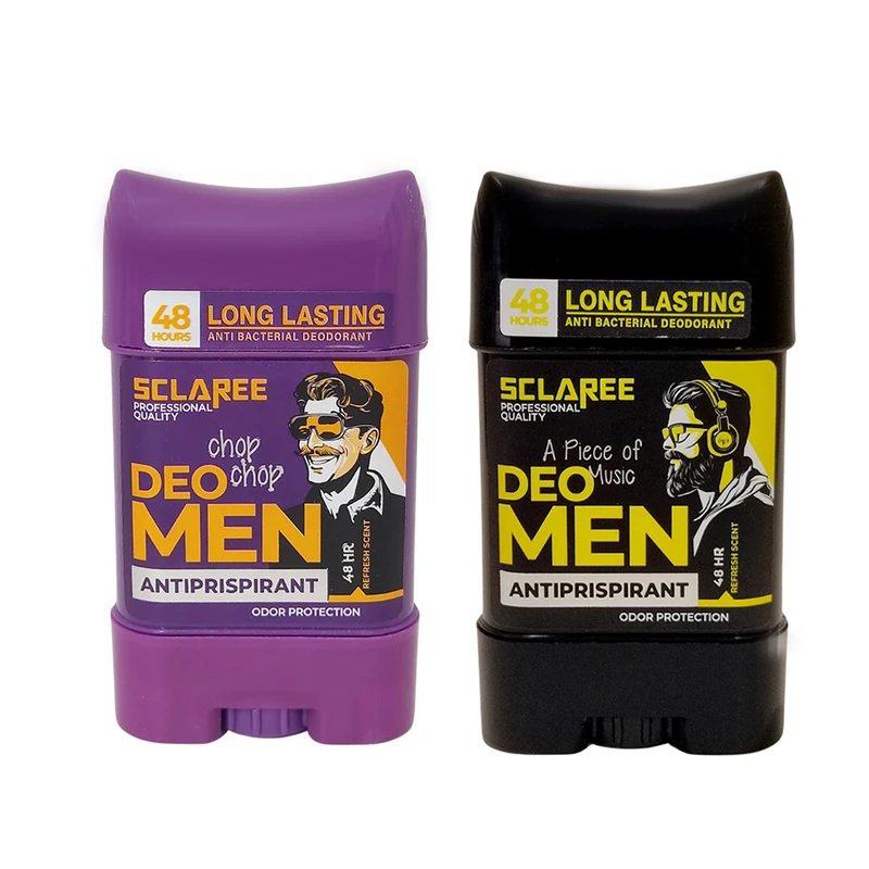 استیک ضد تعریق مردانه اسکلاره مدل chop chop حجم 75 میلی لیتر به همراه استیک ضد تعریق مردانه اسکلاره مدل A piece of music حجم 75 میلی لیتر 