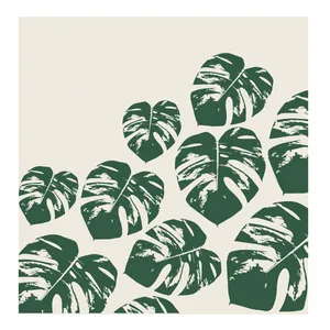 کاغذ كادو گوشه طرح برگ انجيري کد PT501