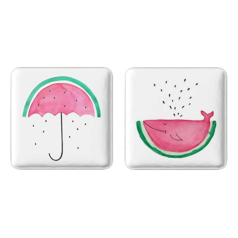 مگنت خندالو مدل هندوانه کد 53575358 مجموعه 2 عددی