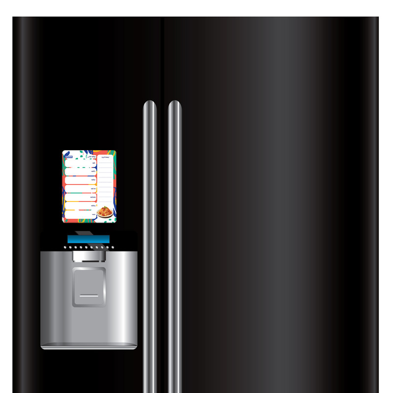 تخته وایت برد لاژید مدل برنامه ریزی غذایی سایز 14x18 سانتی متر