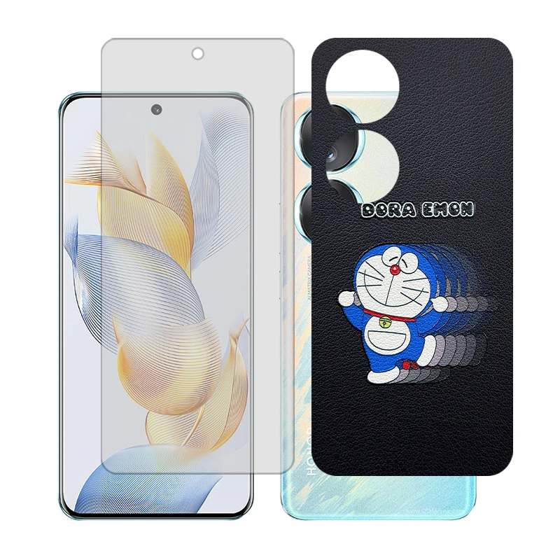 محافظ صفحه نمایش مات گلس مدل Together مناسب برای گوشی موبایل آنر 90 به همراه برچسب پوششی پشت گوشی 