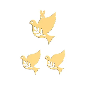 نیم ست طلا 18 عیار زنانه فرشته مدل پرنده  WHSL-000580