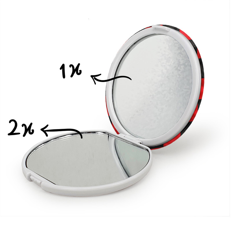 آینه جیبی خندالو طرح باشگاه آث میلان A.C. Milan مدل تاشو کد 2029