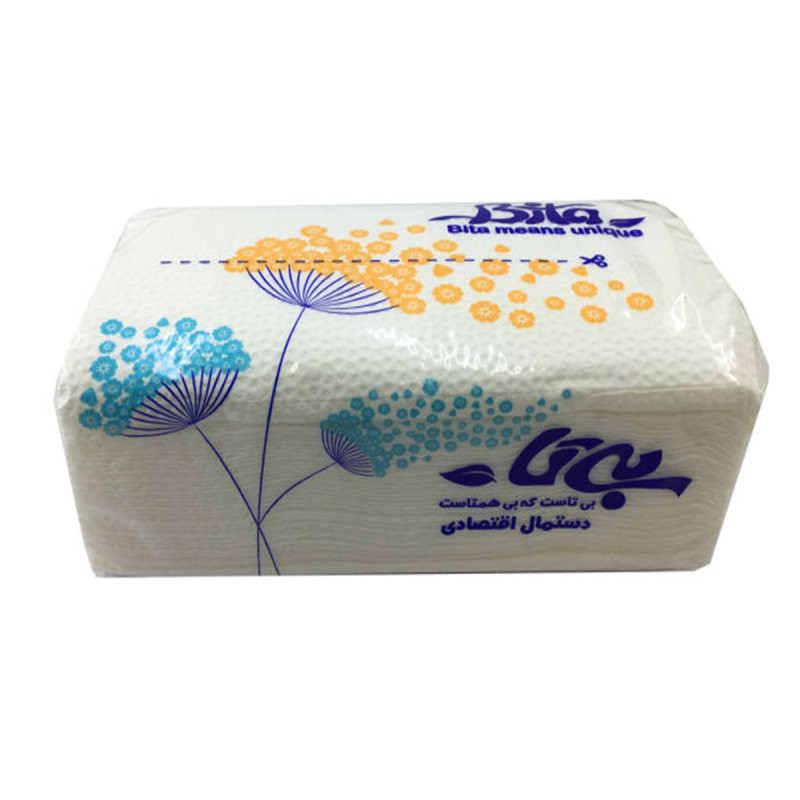 دستمال کاغذی 100 برگ بی تا مدل Flower دستمال کاغذی 100 برگ بی تا مدل Flower