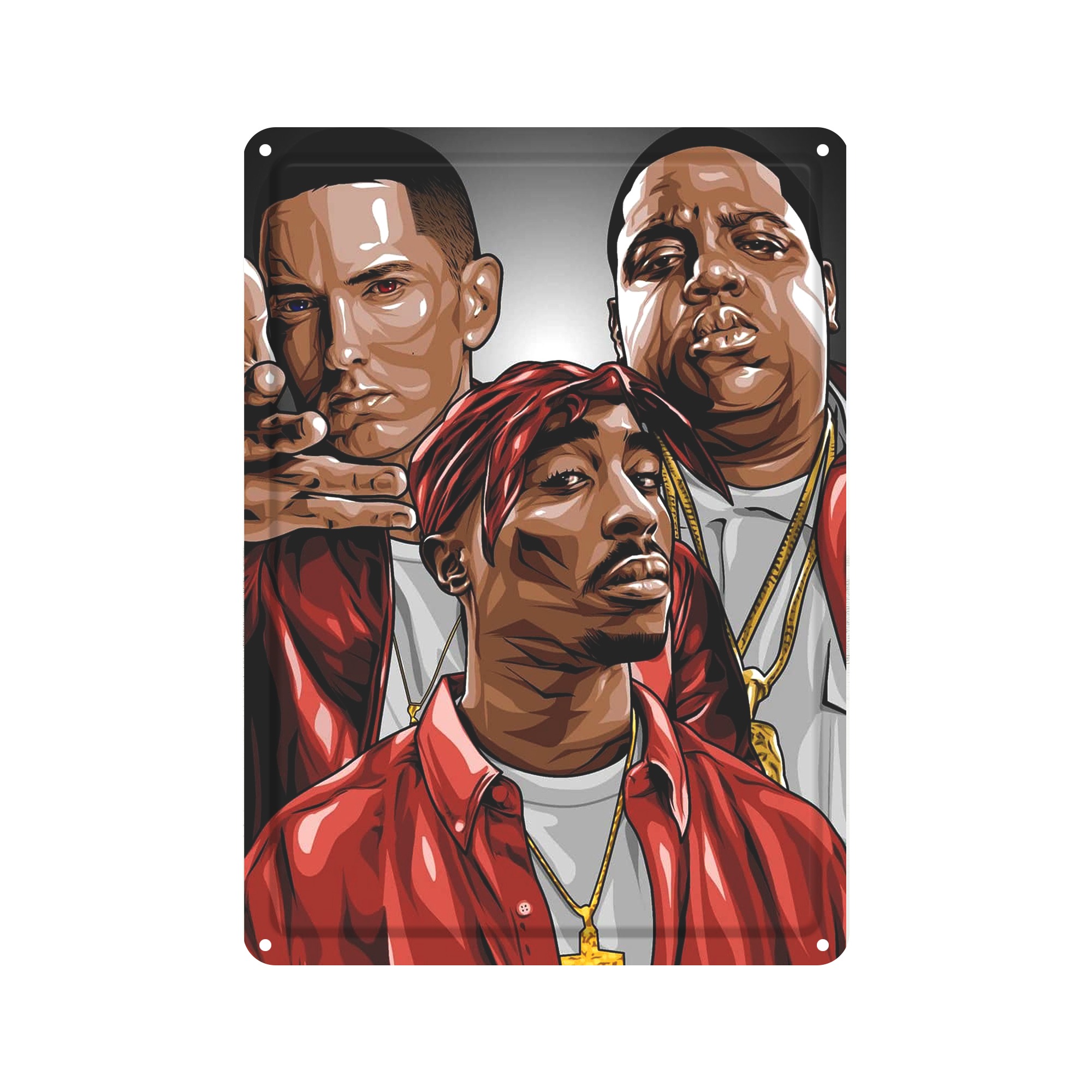 دیوارکوب مدل توپاک بیگی امینم کد s 578 tupac eminem