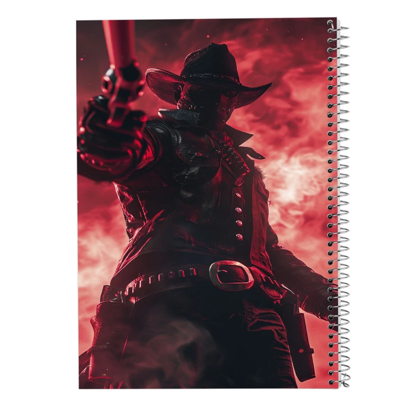 دفتر ژورنال نویسی 50 برگ مدوپد مدل نقطه ای طرح رد دد red dead کد DF13519