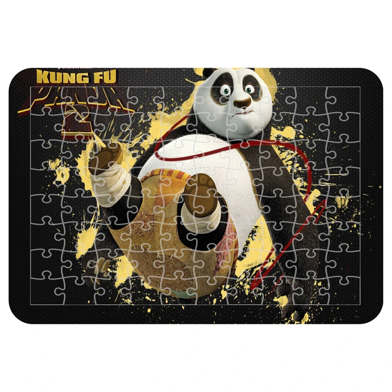 پازل 54 تکه مدل CHB1890 طرح انیمیشن پاندا کونگ فو کار