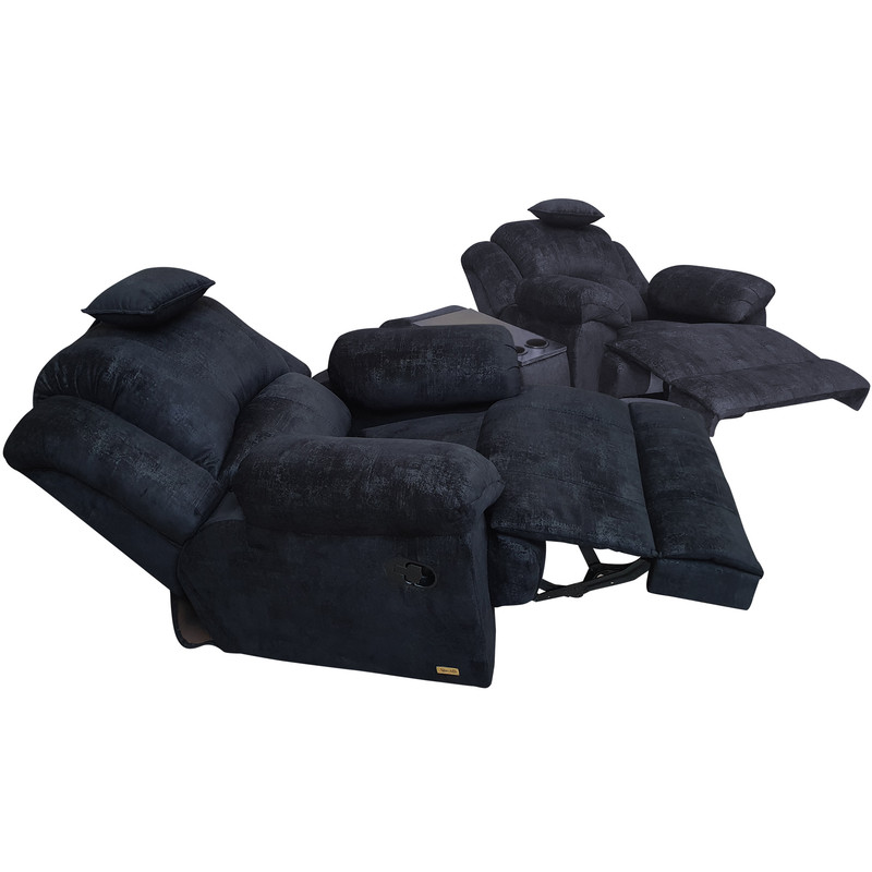 مبل یک نفره آقای تشک مدل ریلکسی مکانیکی کد J3 مجموعه 2 عددی به همراه کنسول