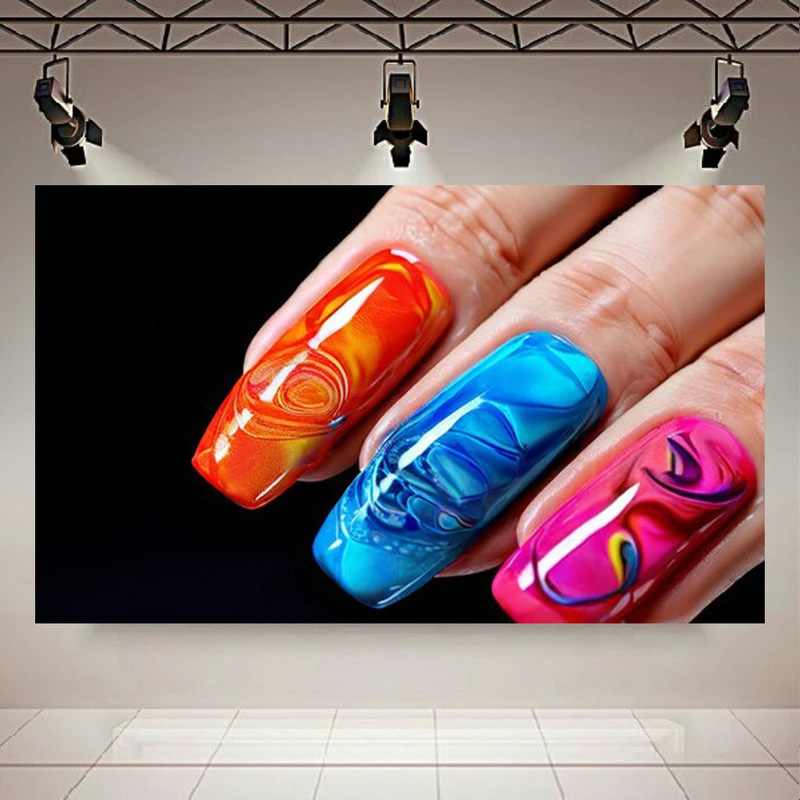  تابلو بوم طرح مخمل لاک دیزاین مدل مرمری کد AR303243