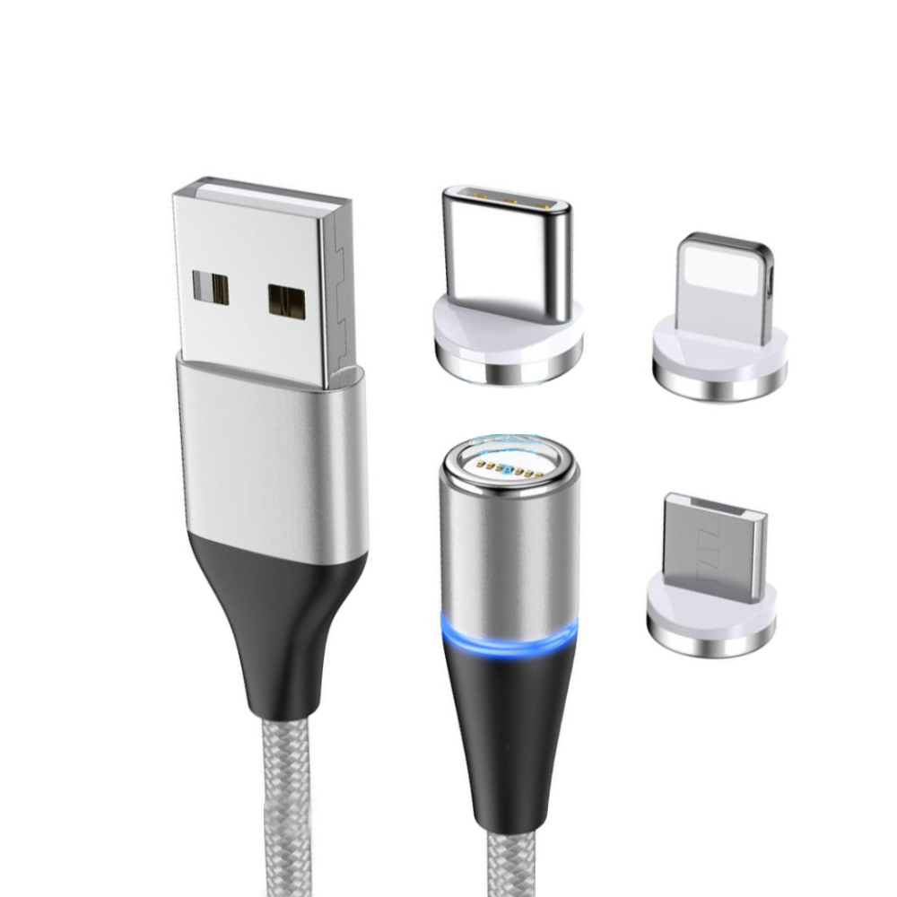 کابل تبدیل USB به microUSB / USB-C / لایتنینگ مدل R700 ولتا شارژ طول 1 متر
