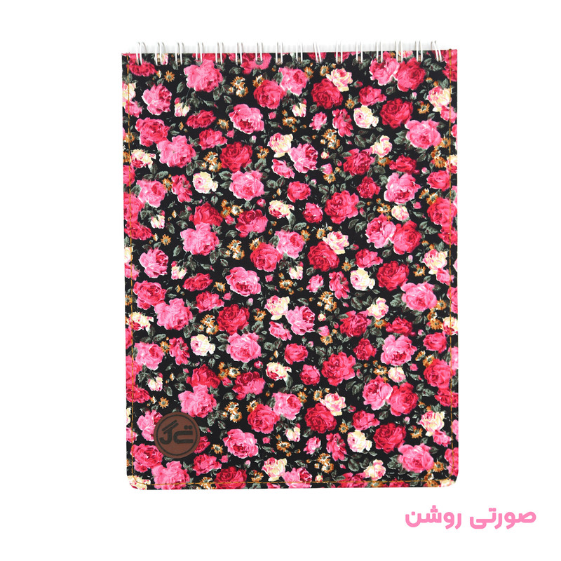 دفتر طراحی 80 برگ مدل کرافت طرح گل گلی