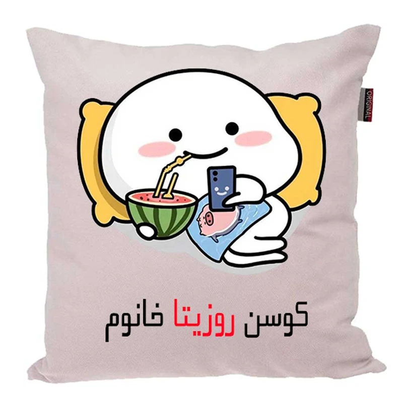 کوسن پاد آفرین مدل فانتزی اسم شخصی طرح دخترانه اسم روزیتا کد 01467