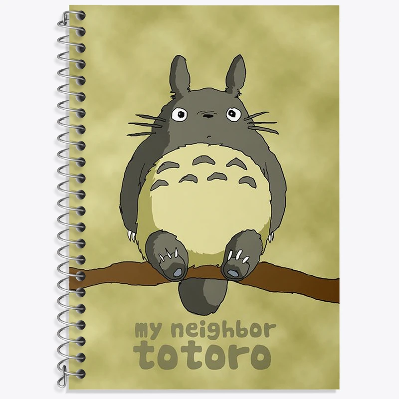 دفتر زبان 50 برگ خندالو مدل دو خط طرح انیمه توتورو (Totoro) کد N2117