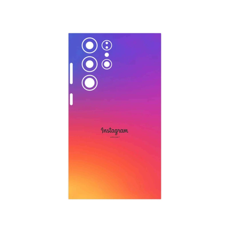 برچسب پوششی ماهوت مدل Instagram مناسب برای گوشی موبایل سامسونگ Galaxy S23 Ultra