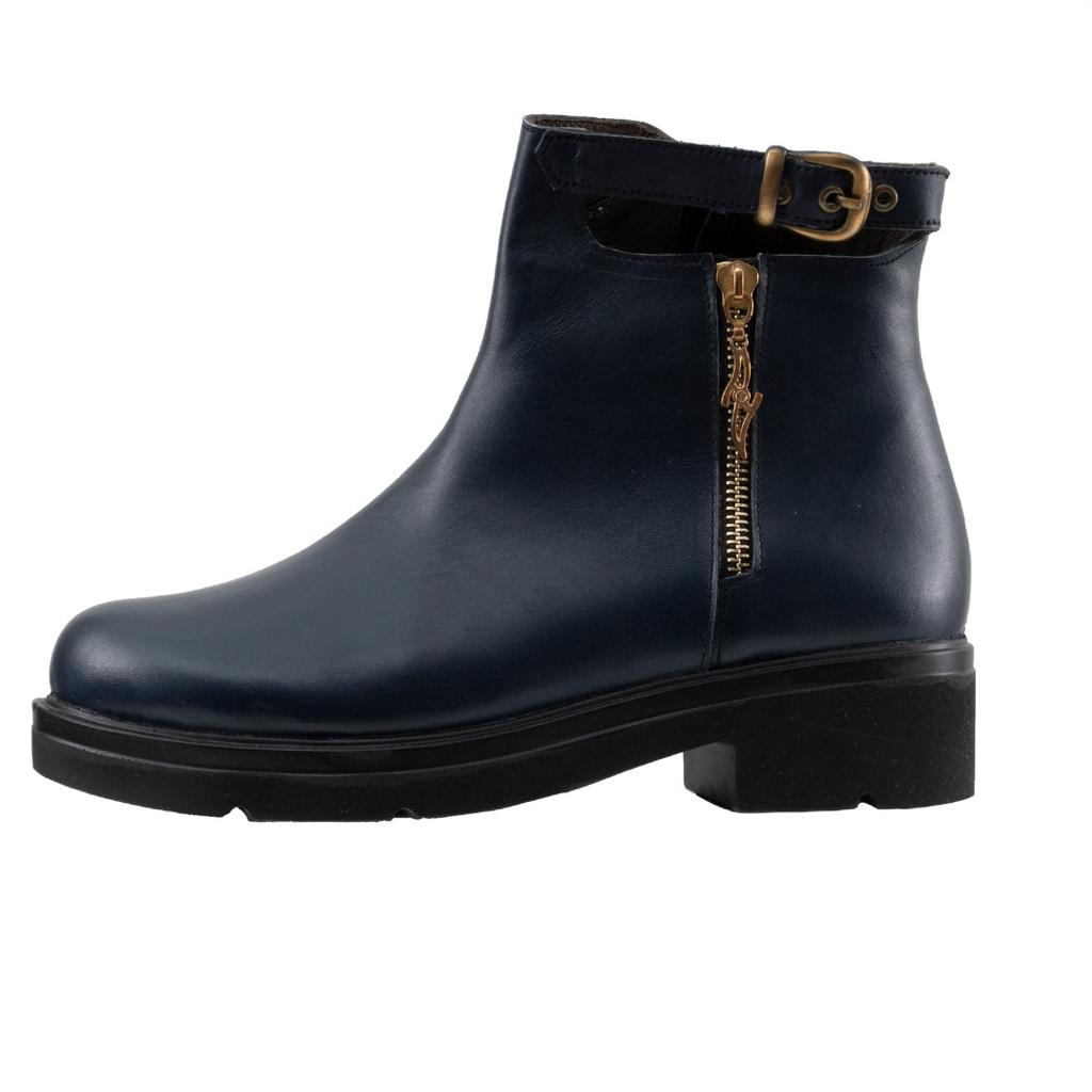 نیم بوت زنانه بونتی  کد 9808 رنگ سورمه ایی تیره