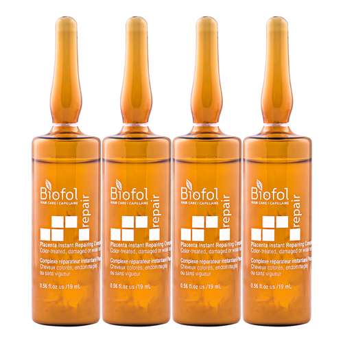 سرم مو بایوفول مدل ضد ریزش و آسیب دیده حجم 19 میلی لیتر بسته 4 عددی