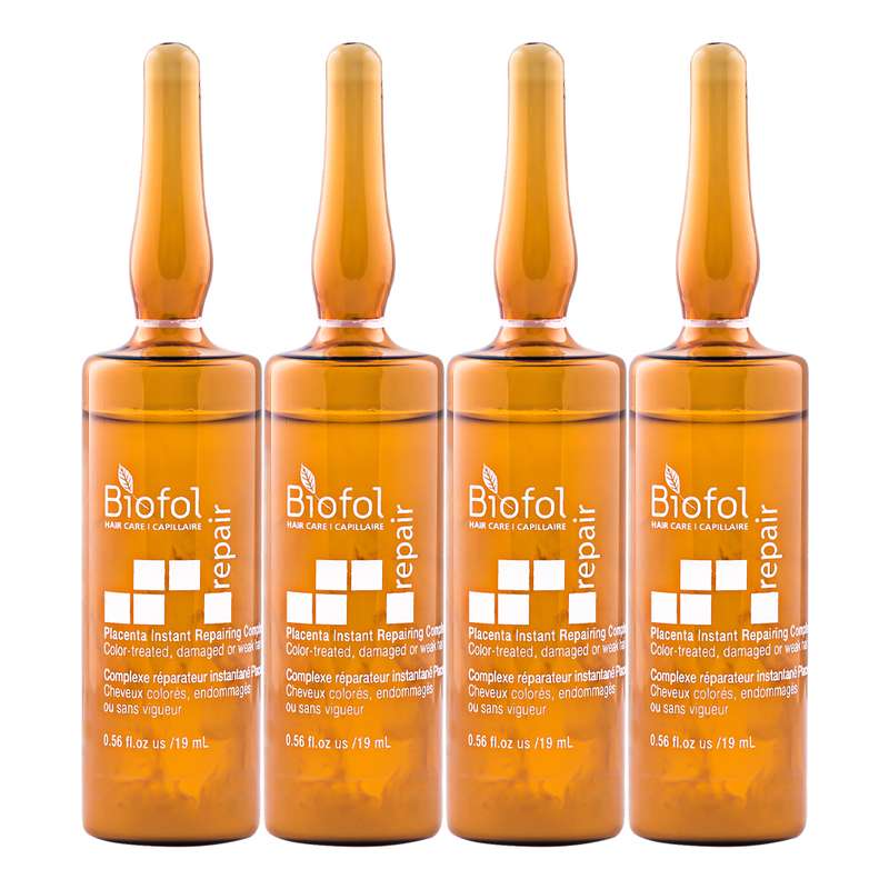 سرم مو بایوفول مدل ضد ریزش و آسیب دیده حجم 19 میلی لیتر بسته 4 عددی