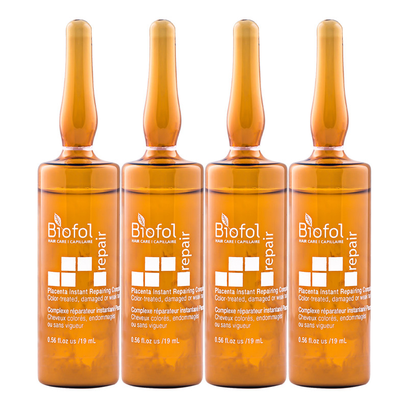 سرم مو بایوفول مدل ضد ریزش و آسیب دیده حجم 19 میلی لیتر بسته 4 عددی