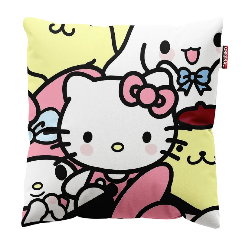  کوسن پاد آفرین طرح کیتی کد 5160 سایز 30*30 سانتی متر 