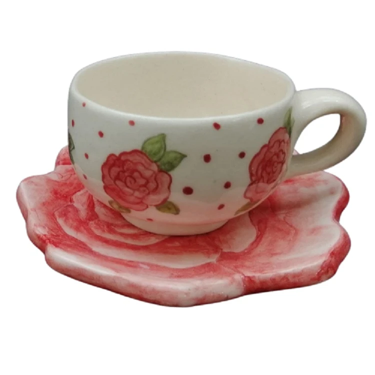 فنجان و نعلبکی طرح رز کد 6674842