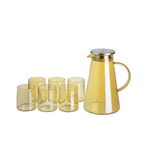 سرویس پارچ و لیوان 7 پارچه دلی مدل GPH28
