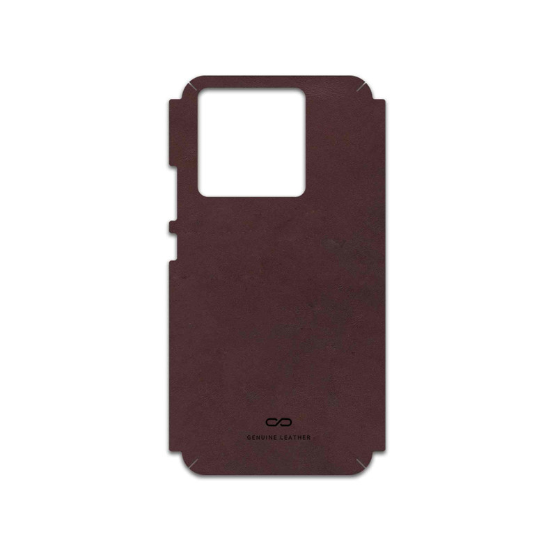 برچسب پوششی ماهوت مدل Matte-Dark-Brown-Leather مناسب برای گوشی موبایل شیائومی 13T