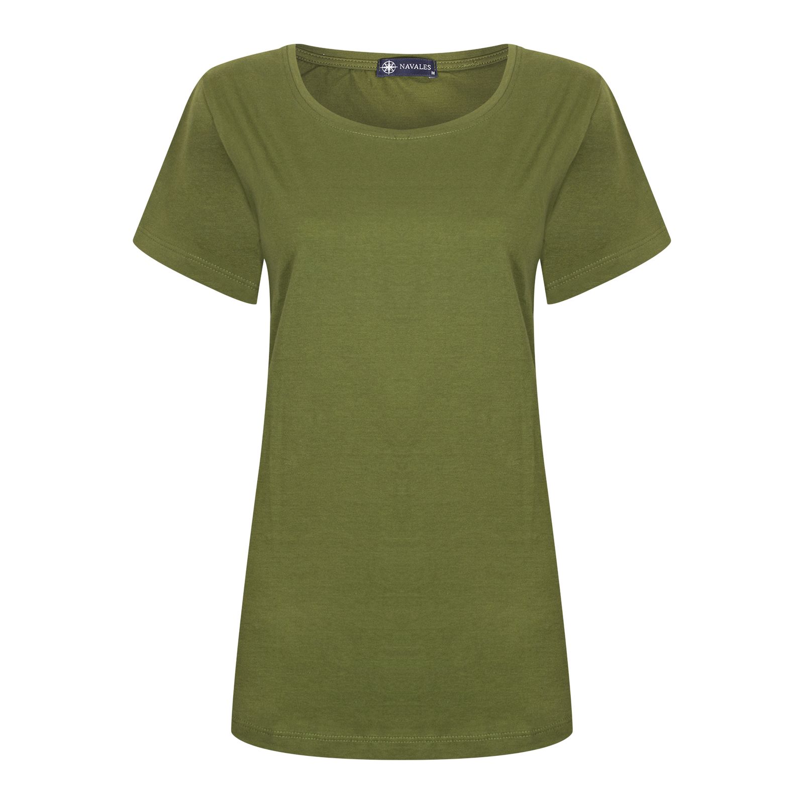 تی شرت آستین کوتاه زنانه ناوالس مدل OCEAN SS TEES-W رنگ زیتونی -  - 1
