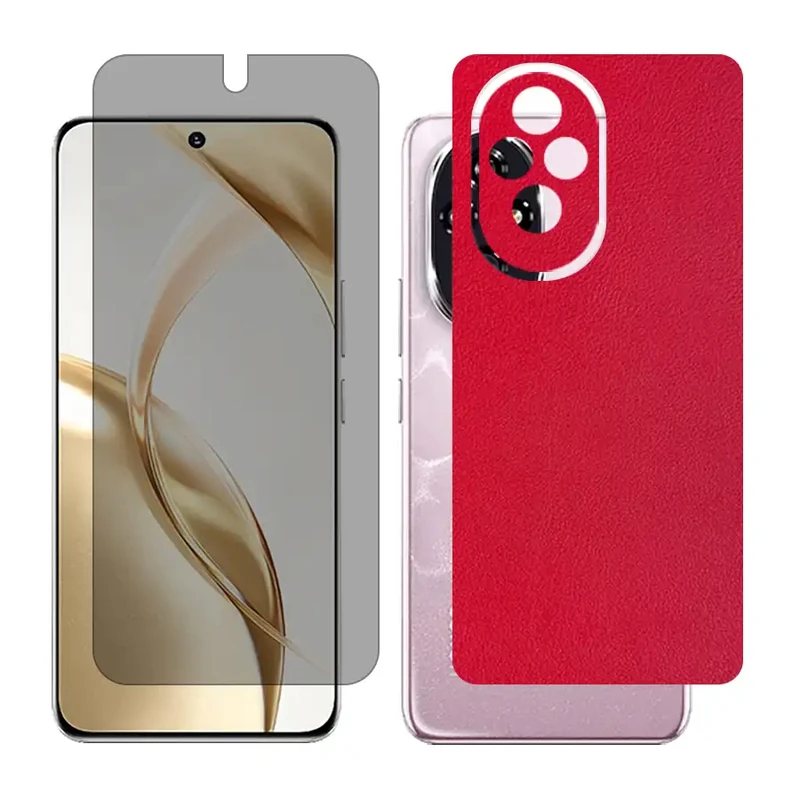 محافظ صفحه نمایش حریم شخصی گلس مدل Together مناسب برای گوشی موبایل آنر 200 / Honor 200 به همراه برچسب پوششی پشت گوشی