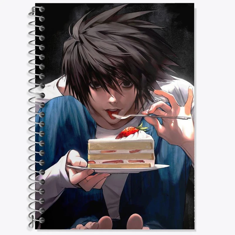 دفتر لغت 50 برگ خندالو مدل ال انیمه دفترچه مرگ Death Note کد 15771