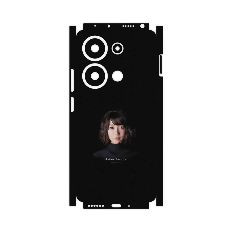 برچسب پوششی ماهوت مدل Portrait of an Asian Woman-FullSkin مناسب برای گوشی موبایل شیائومی Poco M6 Pro 4G