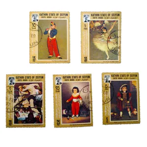 تمبر یادگاری مدل ملل کد h-809 مجموعه 5 عددی