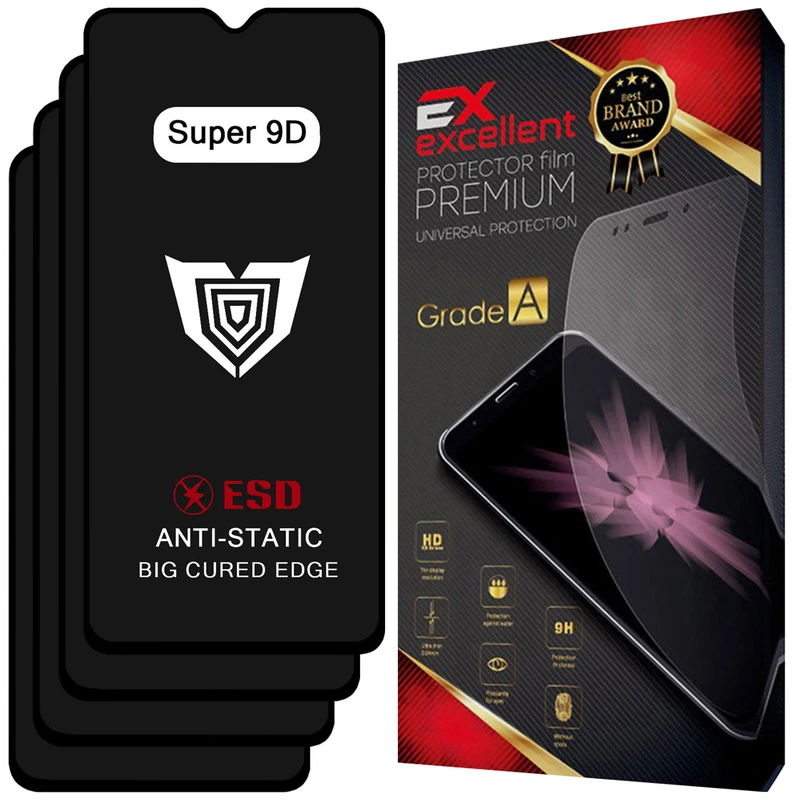 محافظ صفحه نمایش شیشه ای ایکس اکسلنت مدل XS9D مناسب برای گوشی موبایل شیائومی Redmi 9 بسته چهار عددی