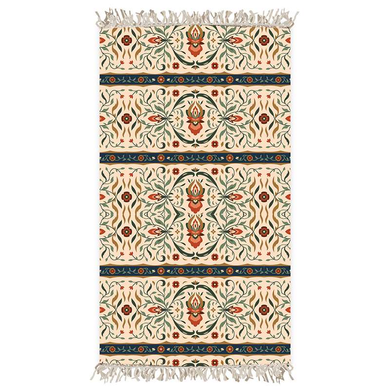 شال مبل وینتیج کد vin2sh1009 سایز 100*180سانتی متر