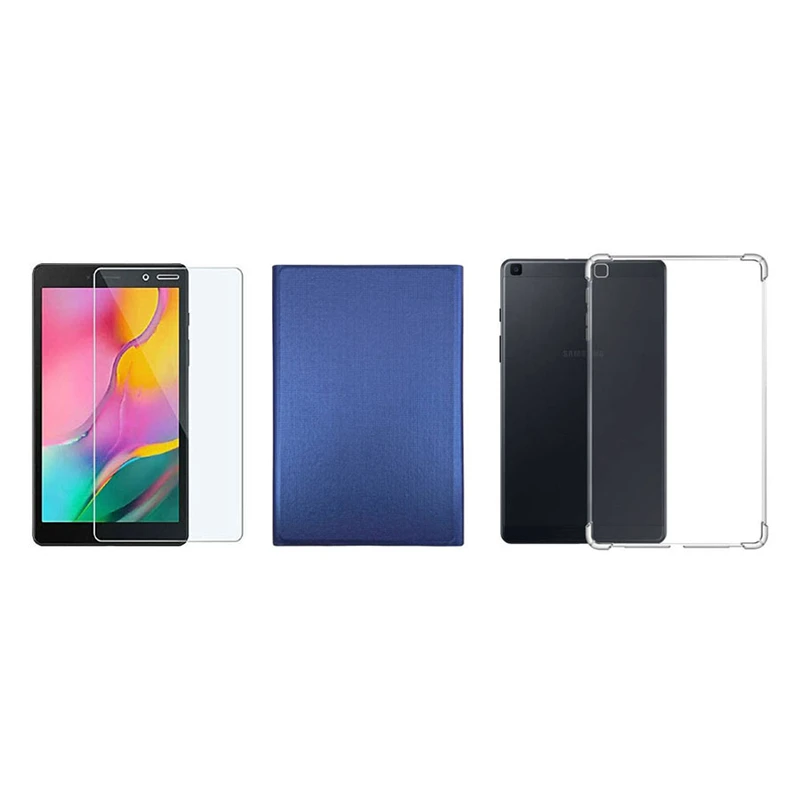 کیف کلاسوری مدل BOCO مناسب برای تبلت سامسونگ Galaxy Tab A 8.0 2019 T290 / T295 به همراه کاور   و محافظ صفحه نمایش