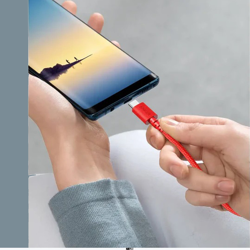 کابل تبدیل USB به USB-C انکر مدل A8023 Powerline Select Plus طول 1.8 متر