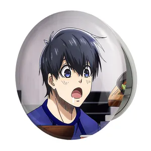 آینه جیبی خندالو طرح یویچی انیمه بلو لاک Blue Lock مدل تاشو کد 24387 