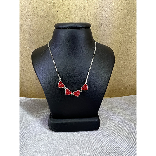 گردنبند نقره زنانه مدل گل لبخند دو رو کد 254966