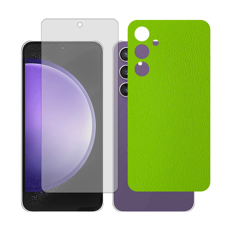 محافظ صفحه نمایش شفاف گلس مدل Together مناسب برای گوشی موبایل سامسونگGalaxy S23 FE به همراه برچسب پوششی پشت گوشی