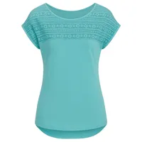 تی&zwnj;شرت آستین کوتاه زنانه مدل جلو گیپور ۰۲