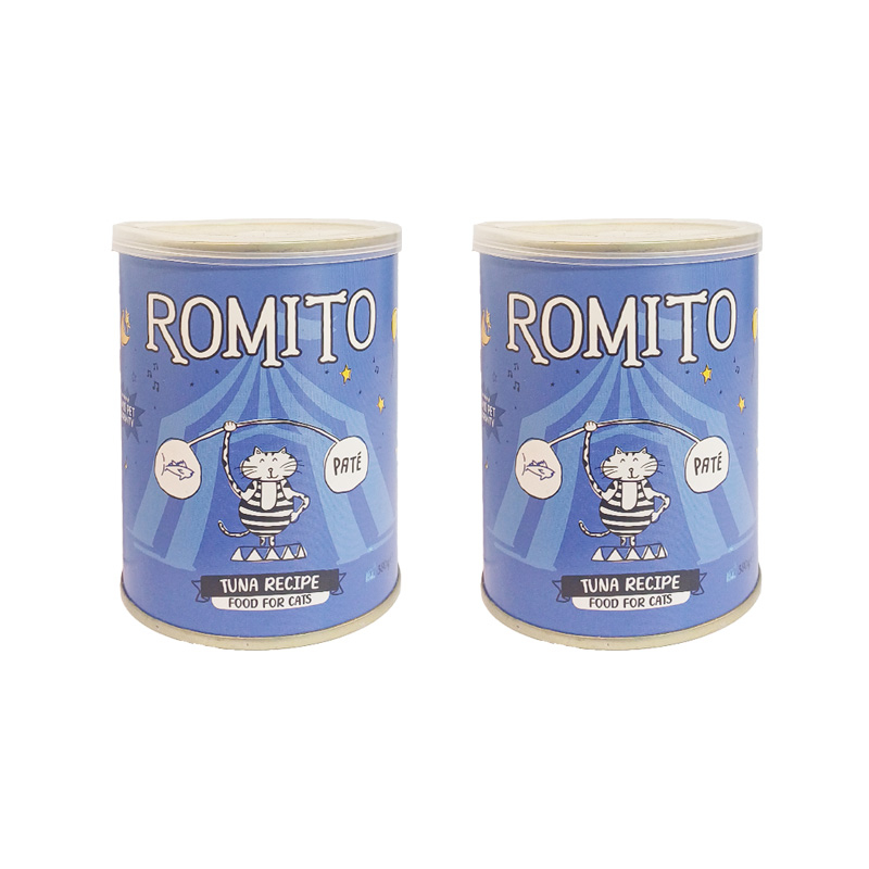 کنسرو غذای گربه بالغ رومیتو مدل پته ماهی تن وزن 360 گرم مجموعه 2 عددی