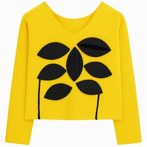 بلوز آستین بلند یقه گرد زنانه مدل ۲۰۳۵