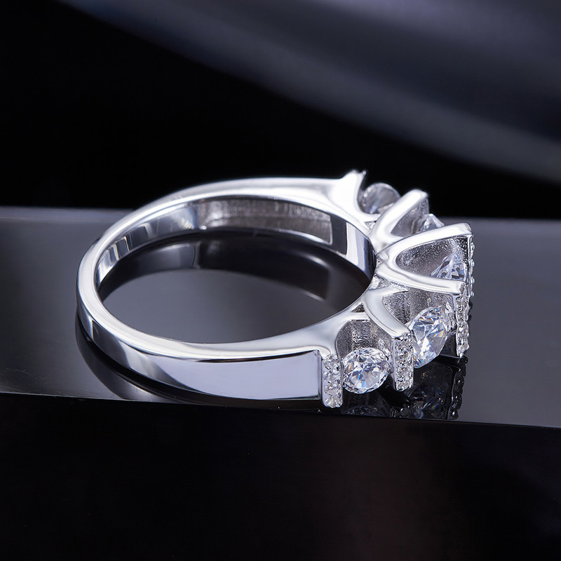 انگشتر نقره زنانه کوبیک مدل QR-4703