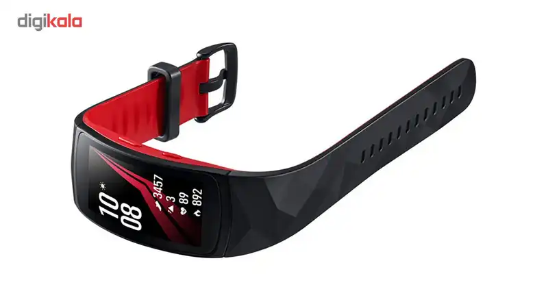 مچ بند هوشمند سامسونگ مدل Gear Fit 2 Pro Red سایز mm 125-165