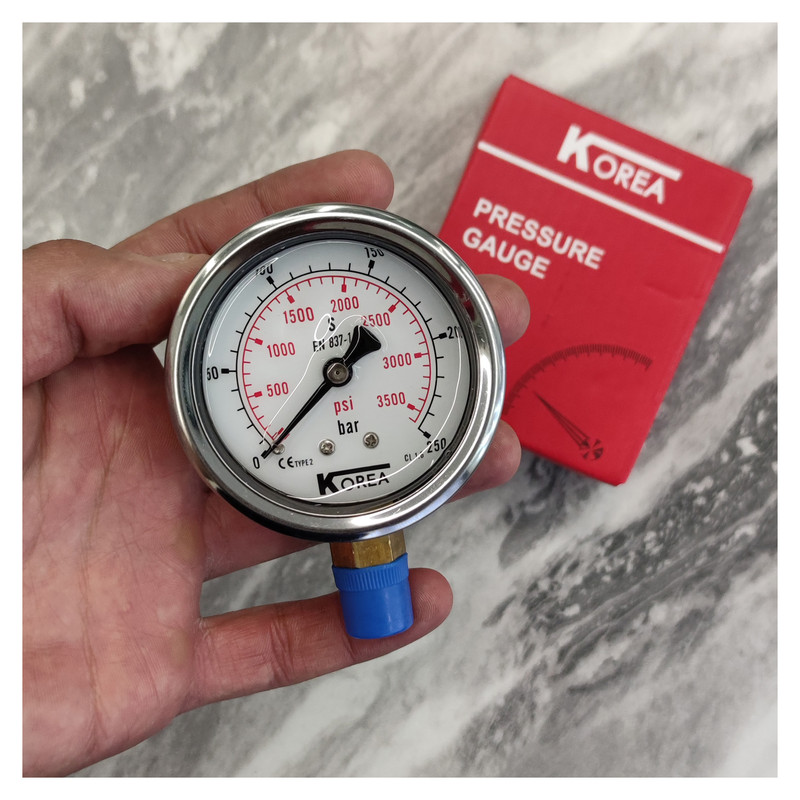 گیج فشار کره مدل 6cm-down-250bar گیج فشار کره مدل 6cm-down-250bar