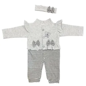 ست سرهمی و هدبند نوزادی دخترانه کد msa-21